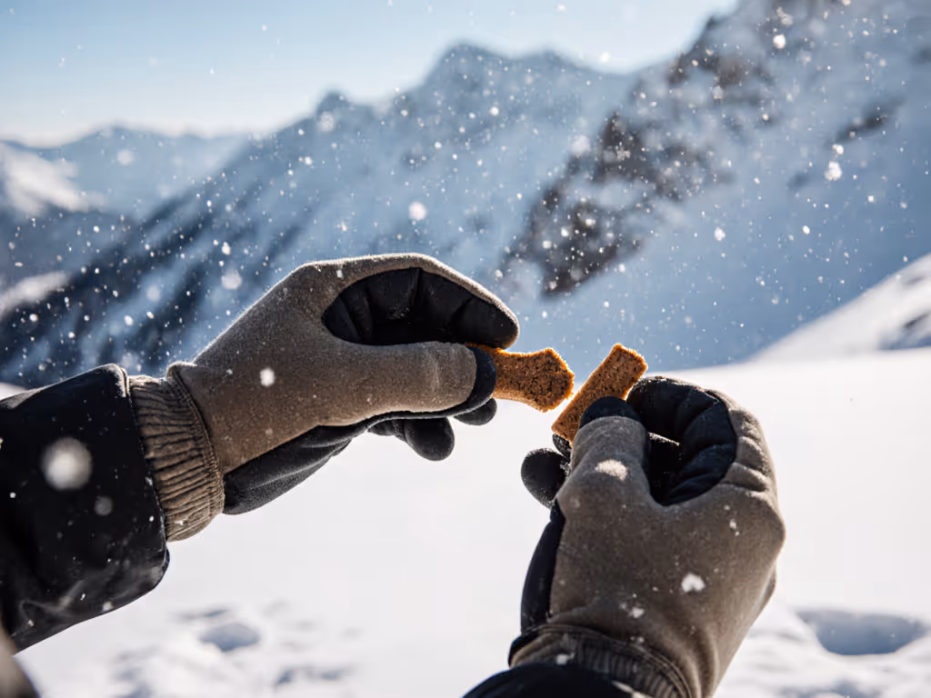close-up_of_hands_breaking_a_training_treat_into_small_pieces_during_snowy_hike
